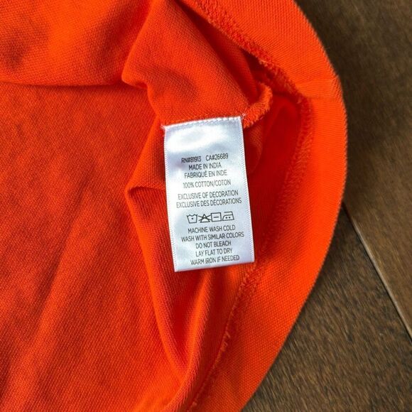 Robert Graham polo shirt men’s size large Orange golf casual cotton - Picture 8 of 10